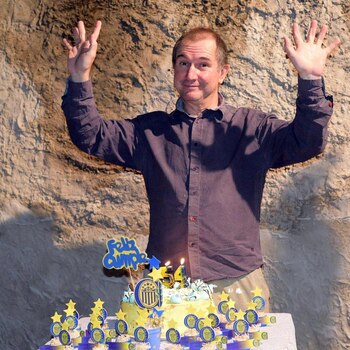 Gallardo en su último cumpleaños.