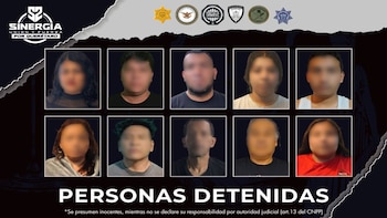 Detienen a 10 personas con armas y drogas tras una decena de cateos simultáneos en Querétaro