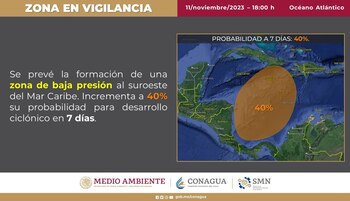 Yucatán espera fuertes lluvias (X/@conagua_clima)