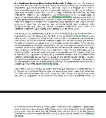 La ministra de Trabajo, Gloria