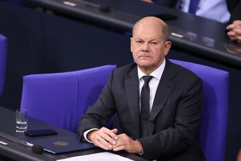 El canciller alemán, Olaf Scholz,