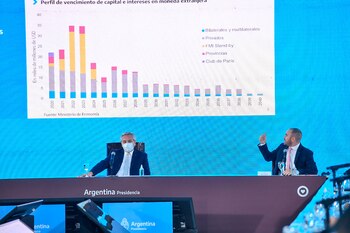 Alberto Fernández y Martín Guzmán