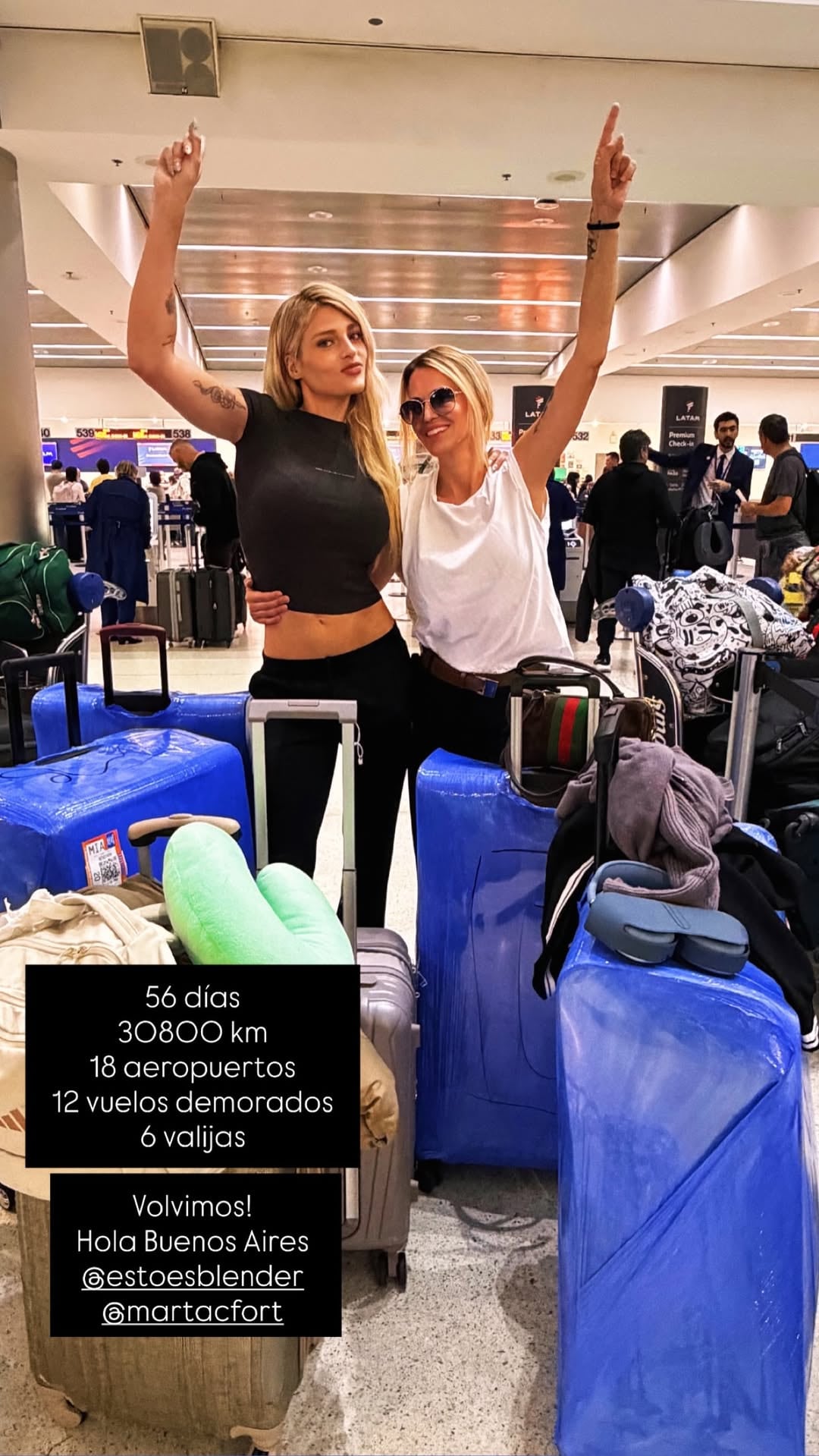 Marta regresó junto a Natalia Roman, su representante