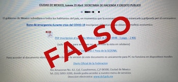 Los portales contenían registros falsos