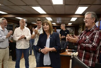 Bullrich en una una recorrida