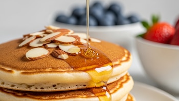 Receta de panqueques con harina de almendras, rápida y fácil