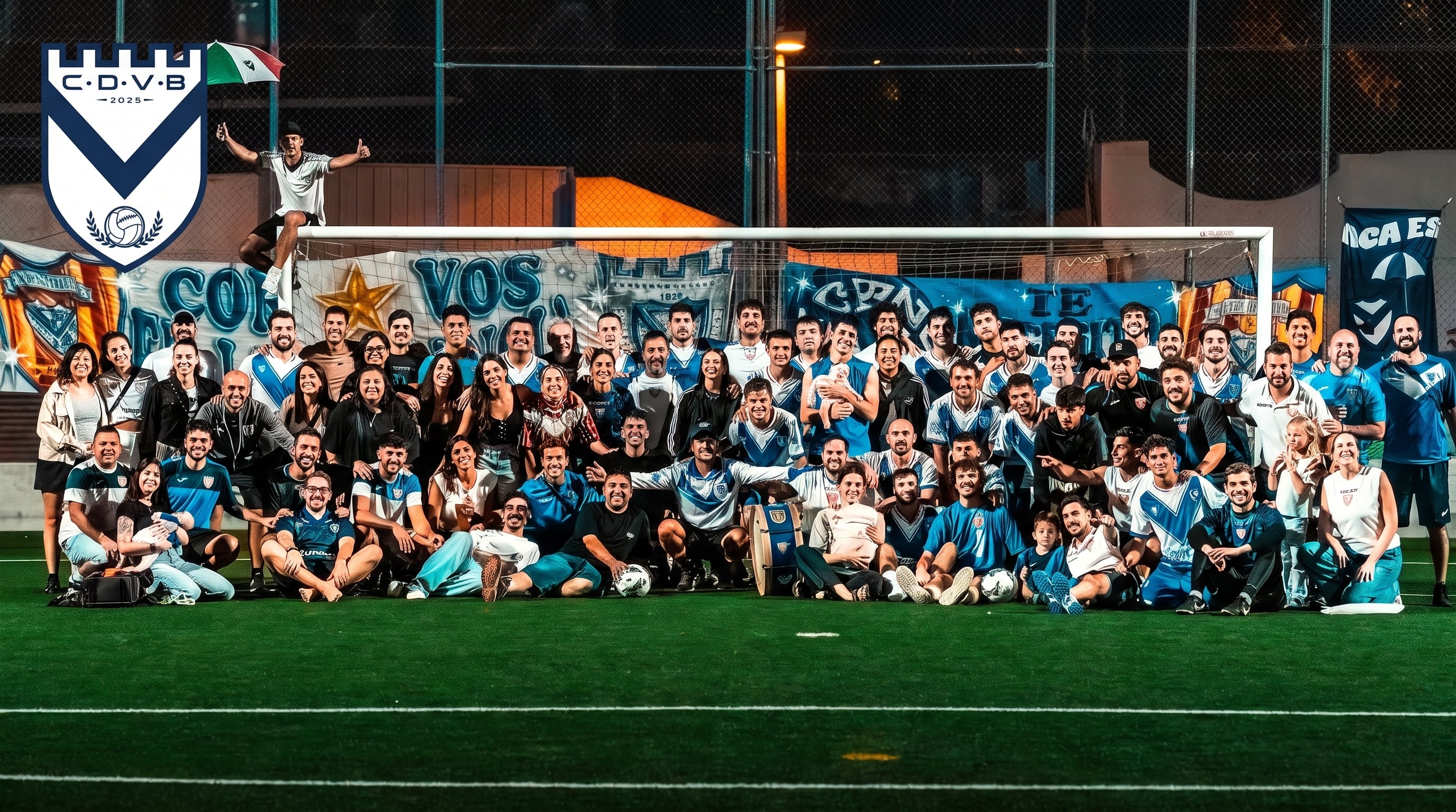 Los hinchas de Vélez que fundaron un club en Barcelona y que sueñan con jugar en la liga española (Gentileza Peña Velezana Barcelona)