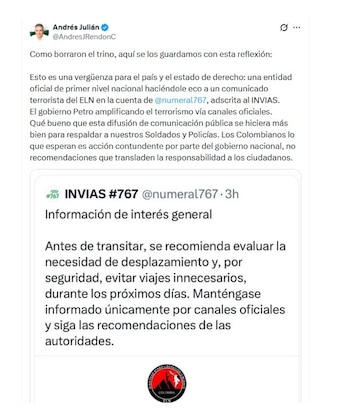 El gobernador de Antioquia, Andrés