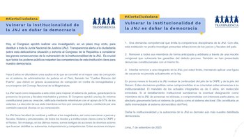 Transparencia rechazó decisión del Congreso