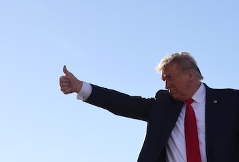 El presidente Trump durante un