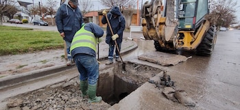 Calles anegadas por las lluvias