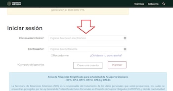 Ahora, introduce el correo electrónico