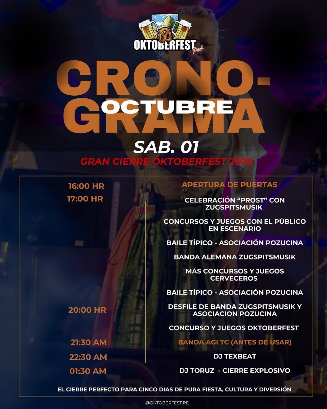 Oktoberfest Perú 2025: actividades y horarios del 1 de noviembre