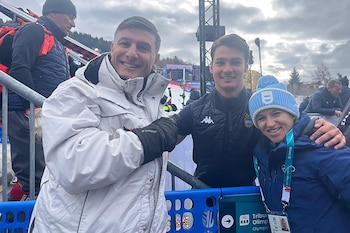 Tiziano Gravier junto a Pupi