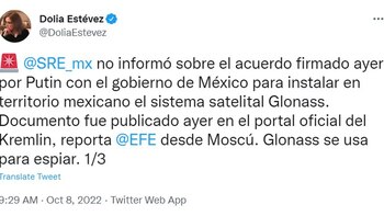 La periodista asegura que el