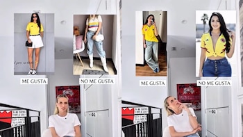 Ante la creciente inquietud sobre las modificaciones a la camiseta, Catalina Maya fue consultada en redes sobre las mejores formas de lucir la prenda - crédito @catalinamaya/ Instagram