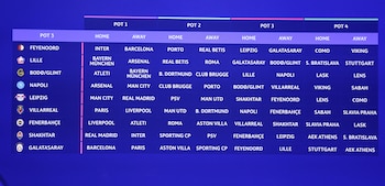 Así quedaron los cruces de la fase de liga de la Champions League 2026-2027-crédito Sebastien Nogier/EFE-EPA