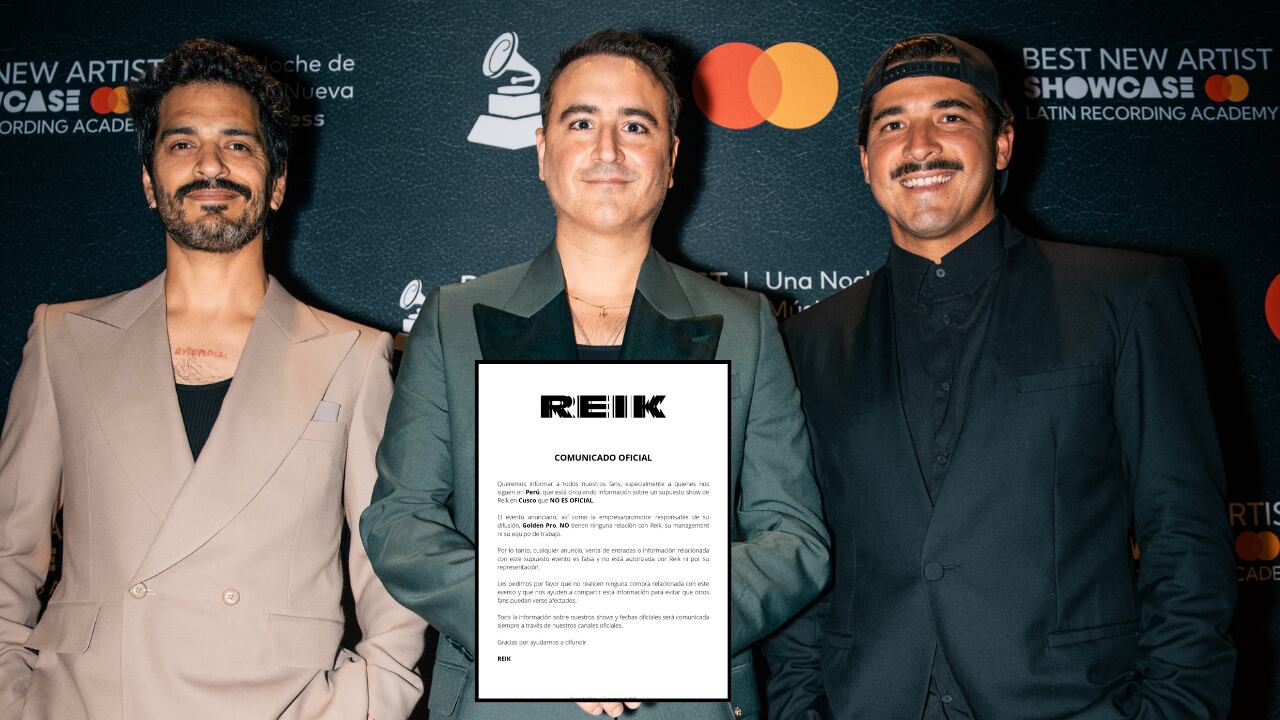 Reik alerta a sus fans en Perú: el supuesto concierto en Cusco "es falso y no está autorizado"