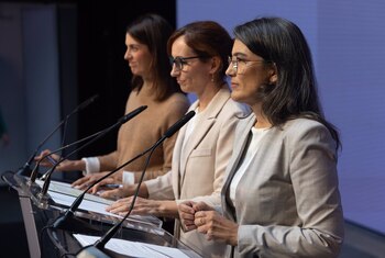 Las coportavoces de Más Madrid