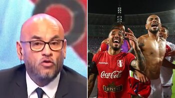 Peter Arévalo after Peru's victory: