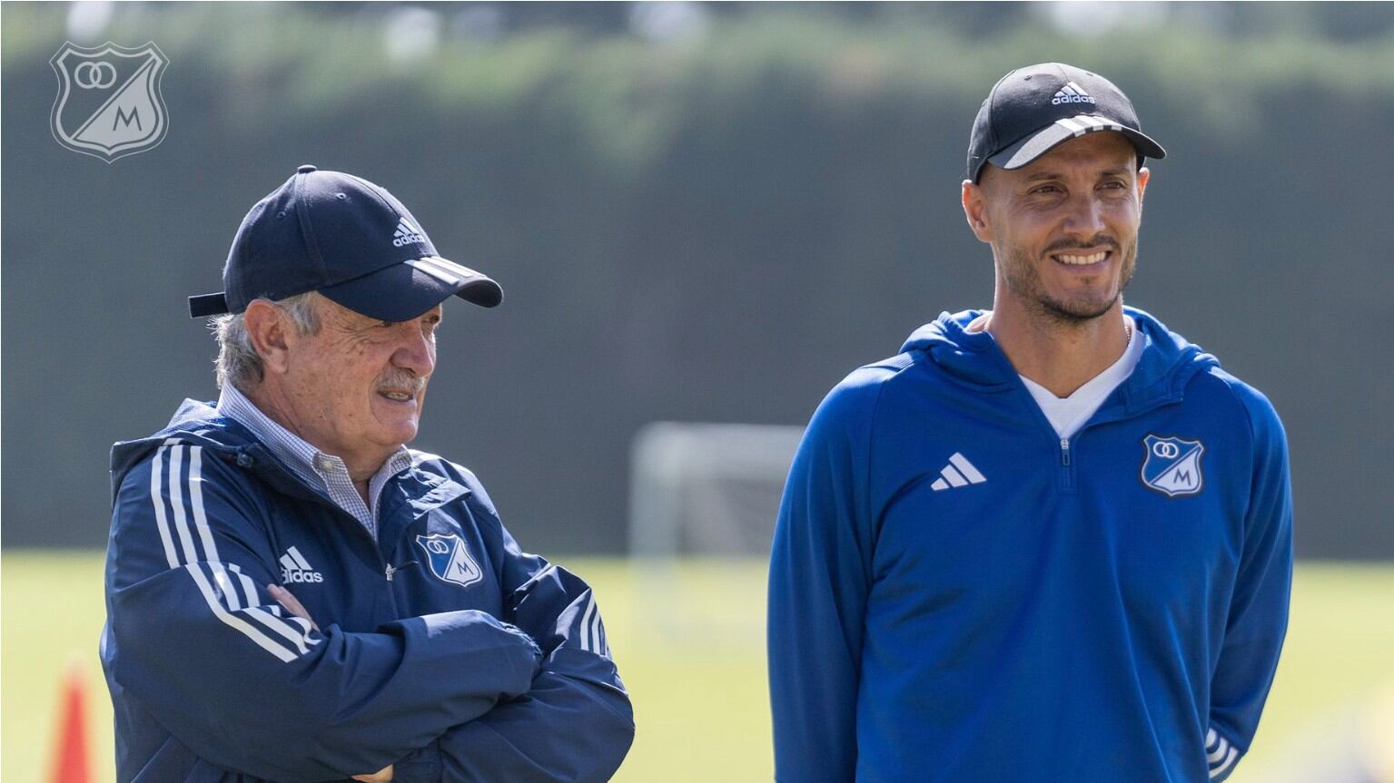 Enrique Camacho y David González, presidente y técnico de Millonarios - crédito Millonarios FC