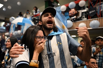 Festejos Argentina Inglaterra en el Mundial 2026