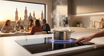 La innovación de la placa de inducción reside en su sistema, que calienta directamente el recipiente sin necesidad de llama ni resistencias incandescentes. (Foto: Gemini)