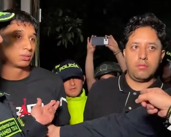 El de la derecha es Eddy Santiago Cuadros Yepes, quien tiene el alías de 'Risas' - crédito Abelardo de la Espriella