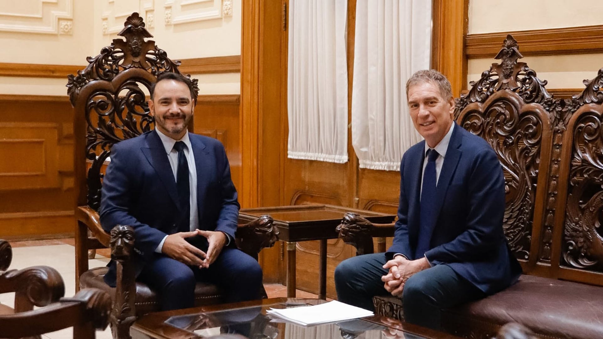 Valdés se reunió esta mañana con Diego Santilli