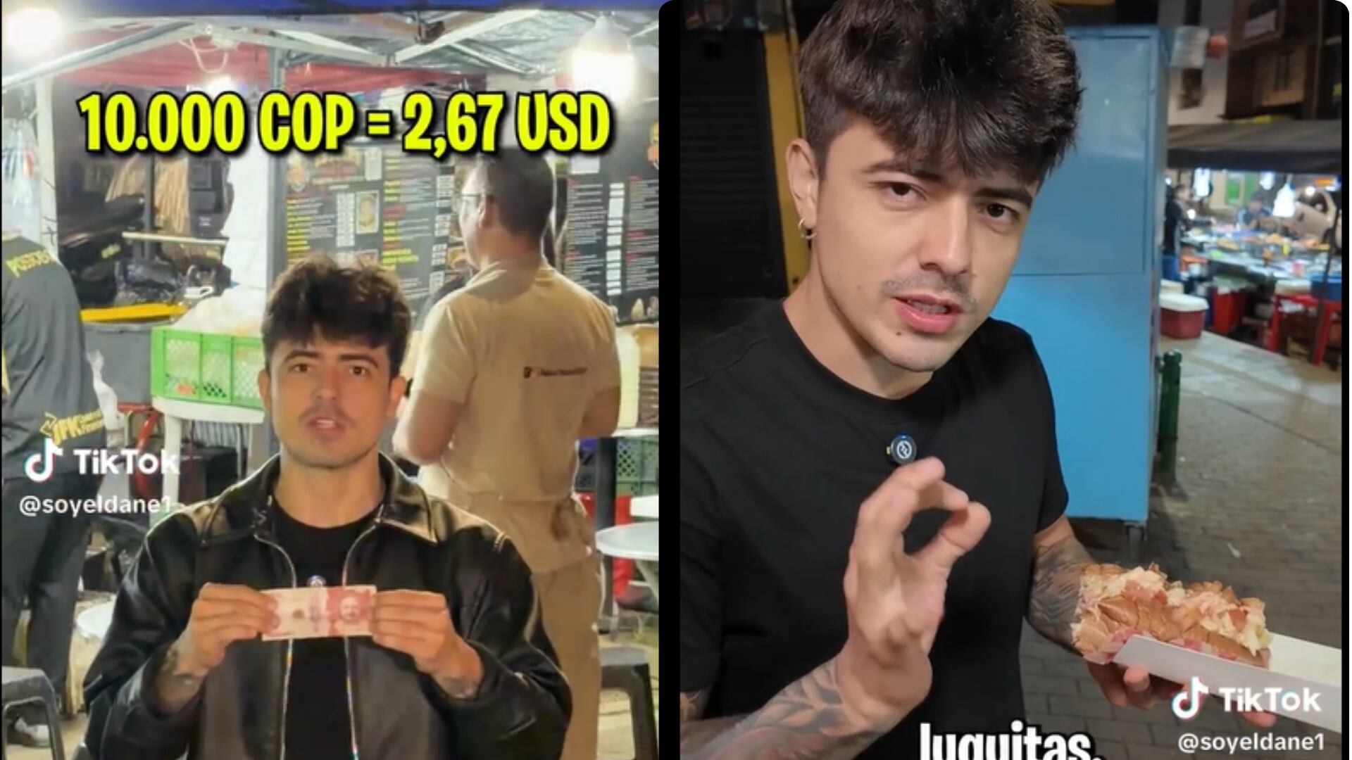 Según influencer, esto se puede comprar con 10.000 pesos en un barrio popular y en el barrio más gentrificado de Medellín