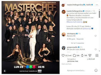 La publicación de la foto oficial provocó las primeras reacciones de los participantes en las redes sociales del ciclo