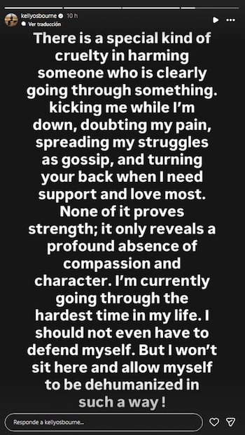 La cantante denunció en Instagram