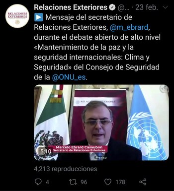 Ebrard también participó en la
