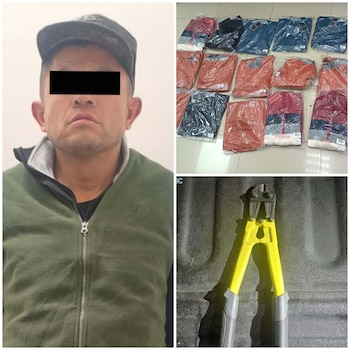 Los uniformados localizaron las prendas robadas. Crédito: Especial