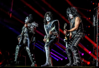 La legendaria banda Kiss cuando viene a Colombia, requiere montajes técnicos complejos, adaptados a sus requerimientos de audio y efectos especiales.(Foto: Ritzau Scanpix/Torben Christensen via REUTERS)
