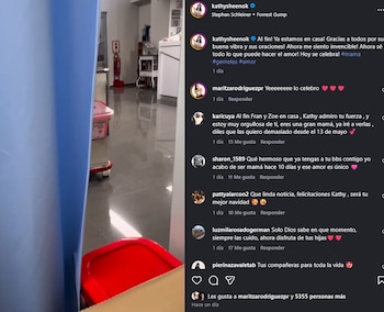 Kathy Sheen rompe en llanto