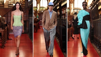 París, epicentro de la moda: cómo fue el desfile de 80 looks que se apoderó de una icónica biblioteca