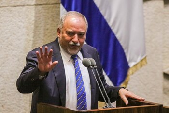 El opositor Avigdor Liberman, jefe