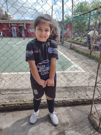 Luciana Barrios jugadora Sub 12 de Boca