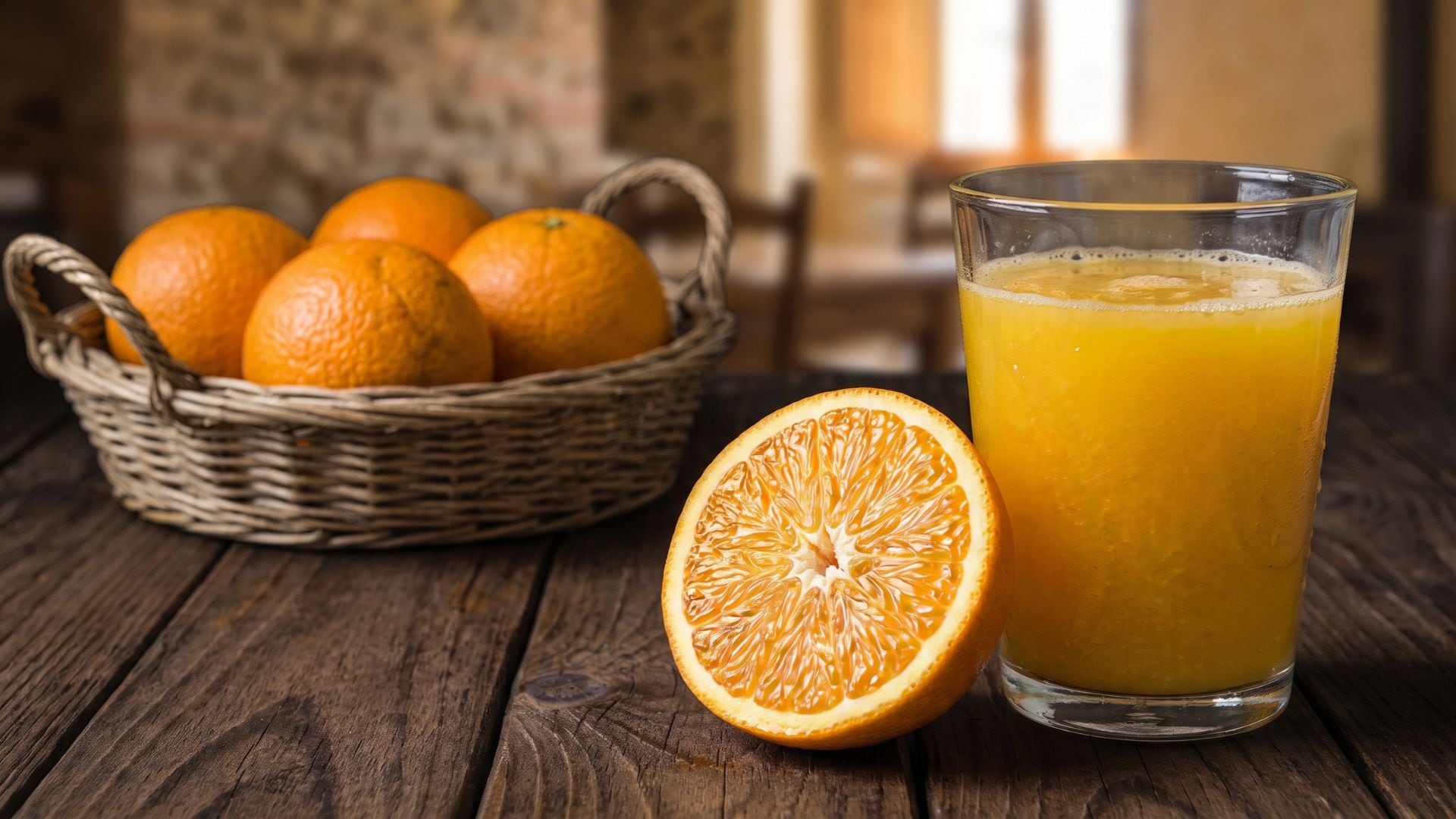 La naranja entera conserva más fibra que su versión en jugo, ya que las membranas y la pulpa retienen gran parte del nutriente (Imagen Ilustrativa Infobae)