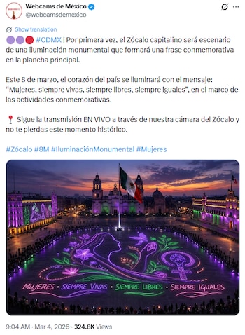 Crédito: X(@webcamsdemexico)