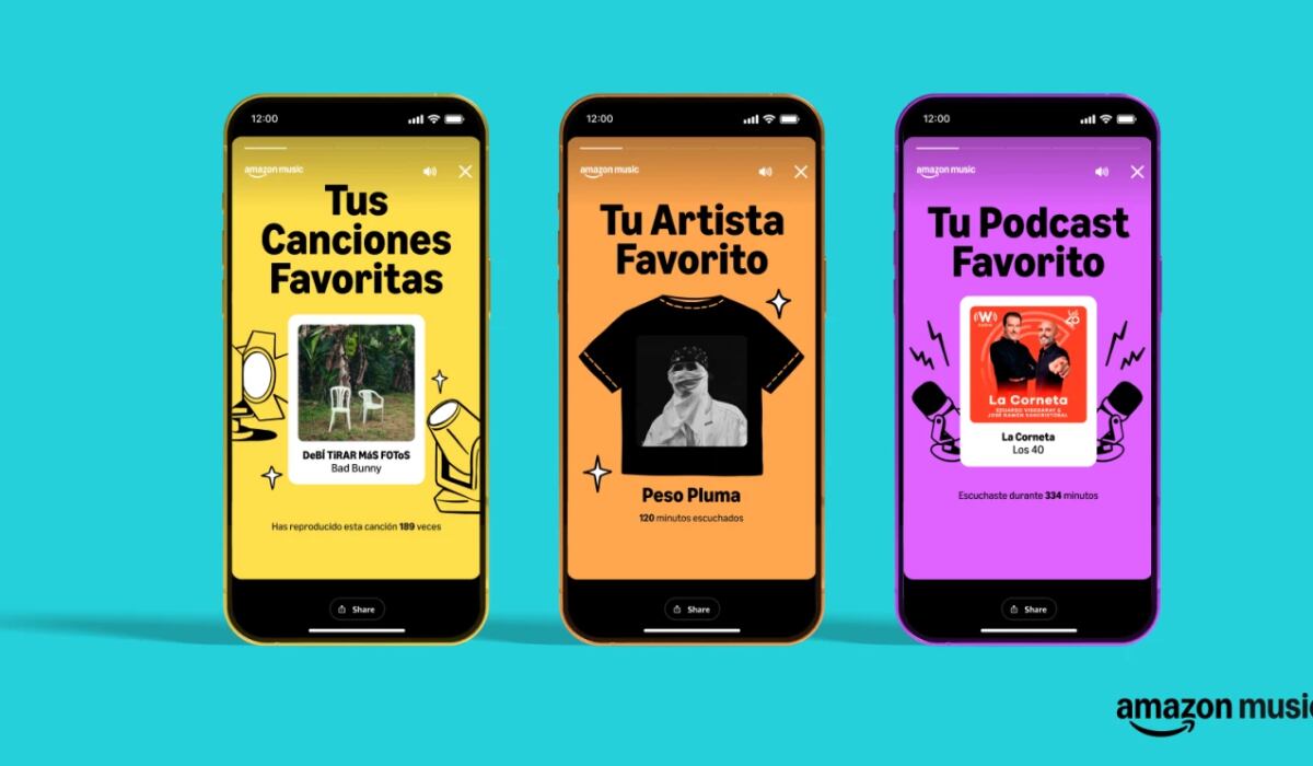 Amazon Music 2025: descubre las canciones que más escuchaste al estilo Wrapped de Spotify
