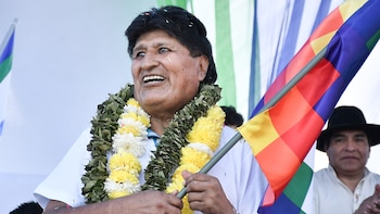 Evo Morales reapareció en su