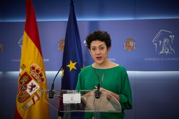 11-05-2021 La portavoz parlamentaria de Unidas Podemos, Aina Vidal, interviene en una rueda de prensa anterior a una Junta de Portavoces, a 11 de mayo de 2021, en el Congreso de los Diputados, Madrid, (España).
POLITICA
EUROPA PRESS/J. Hellín. POOL - Europa Press