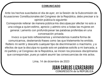 Juan Carlos Lizarzaburu lanza un