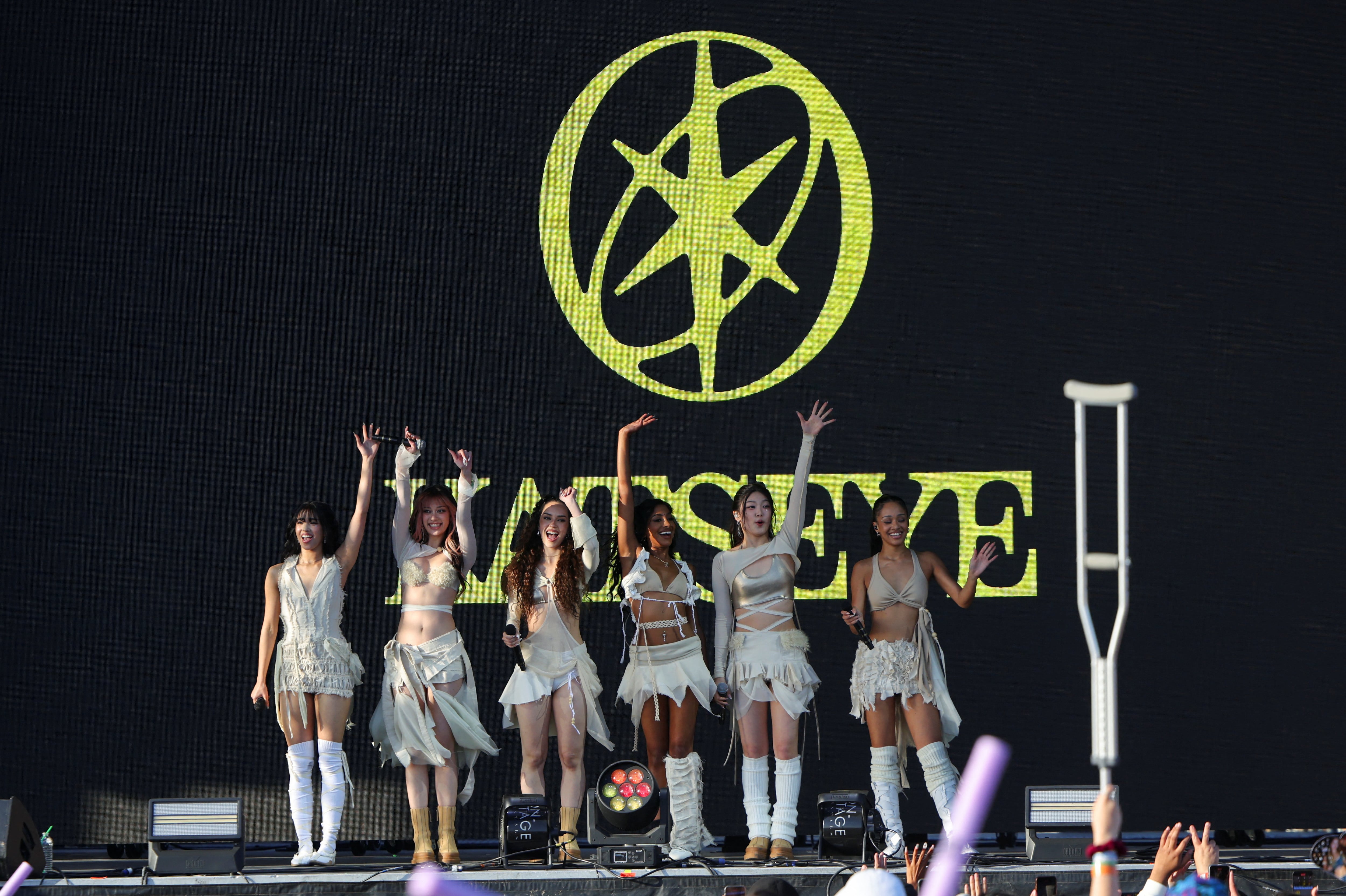 KATSEYE en iHeartRadio Wango Tango. REUTERS/Daniel Cole