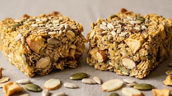 barritas de avena, manzana y semillas -México- 8 abril