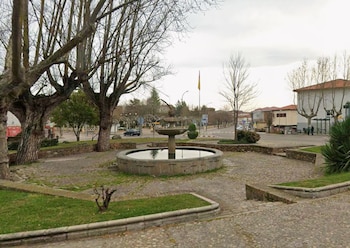 Glorieta del Árbol Gordo, lugar de la tragecia en la celebración del Mundial en Ciudad Rodrigo.