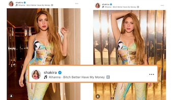 El guiño musical de Shakira en Instagram, con la frase 'Perra, es mejor que tengas mi dinero', generó miles de reacciones entre sus seguidores - crédito @shakira / Instagram