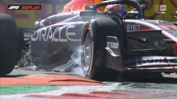 Checo Pérez registró humo en